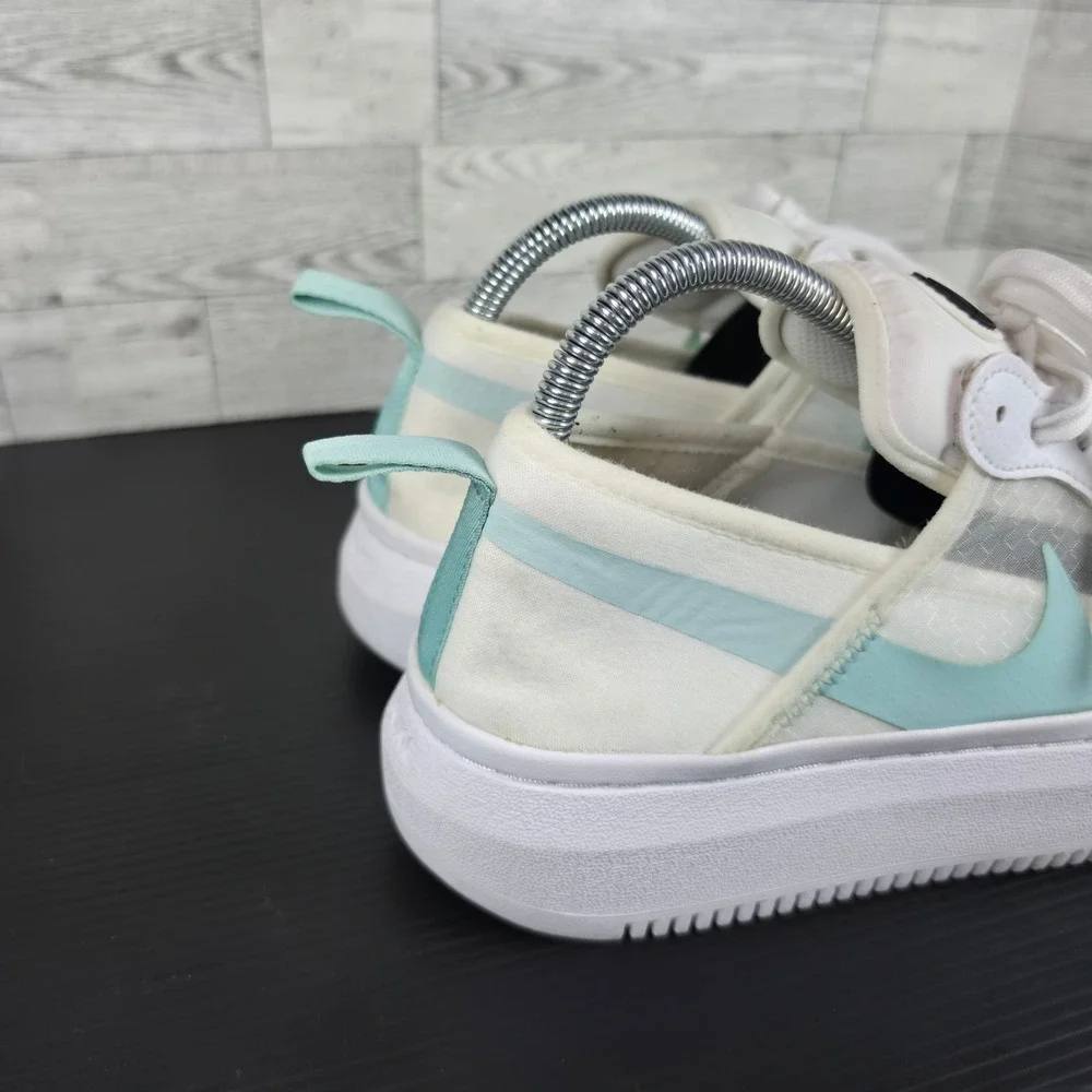 Nike Vandalised LX White Light Blue Platform Sneakers CW6536-100 Womens 9.5